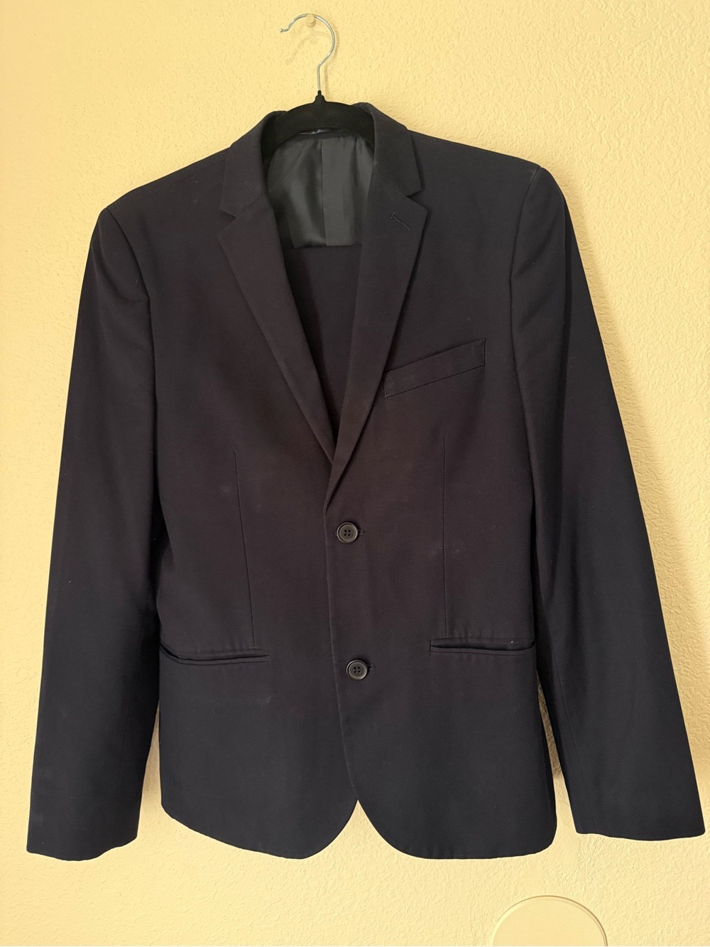 H&M Men's Navy Two-Button Blazer